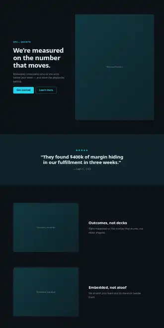 Meridian Partners — Micro Sites html5 microsite template