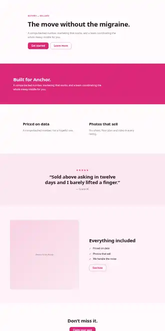 Anchor & Key Realty — Micro Sites html5 microsite template