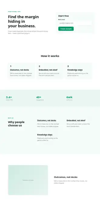 Fathom Advisory — Micro Sites html5 microsite template