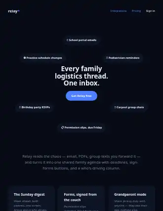 relay* — orbit landing — Consumer-App template