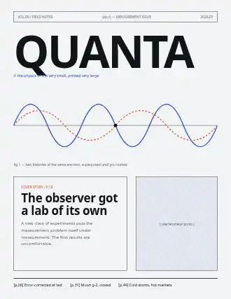 QUANTA — The observer got a lab of its own — Science template