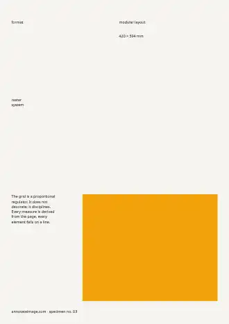 A3 · Grid System — Editorial template