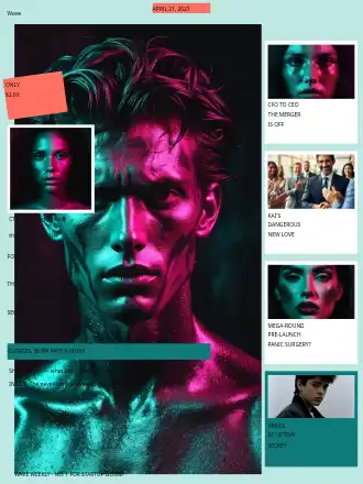 Wave — Seaside Scandal (Cover v19) — Editorial magazines2 template