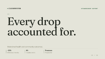 Clearwater Trust — Trustees — Trustees pitch deck template
