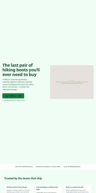 TrailBloom — Forest Adventure — Micro Sites html5 microsite template