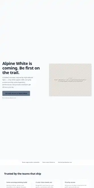 TrailBloom — Slate Alpine — Micro Sites html5 microsite template