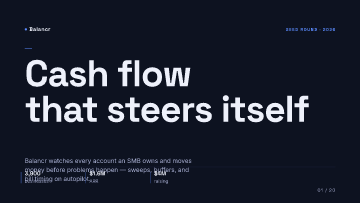 Balancr — Pitch Deck — Fintech template
