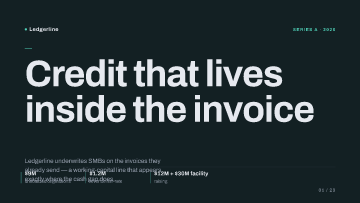 Ledgerline — Pitch Deck — Fintech template