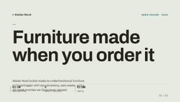Atelier Nord — Pitch Deck — Luxury template