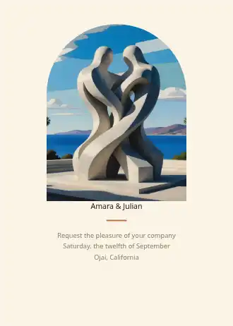 Arch portrait — Wedding & save-the-date template