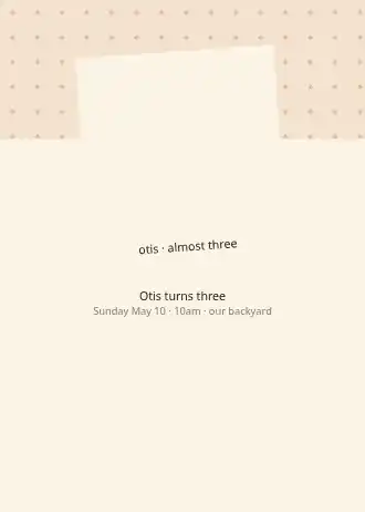 Tilted polaroid — Kids birthday template