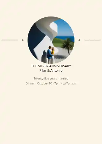 Flanking rules — Anniversary photoinvite template