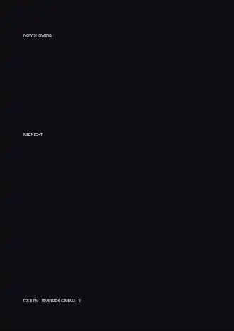 MIDNIGHT ECHO — Film & Arts template