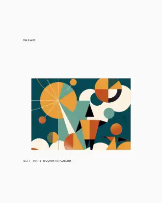 BAUHAUS 100 — Design History posters2 template
