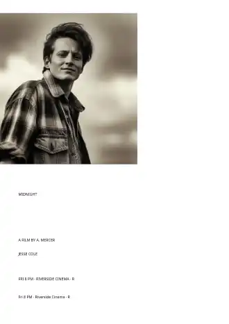 MIDNIGHT ECHO — Film & Arts template