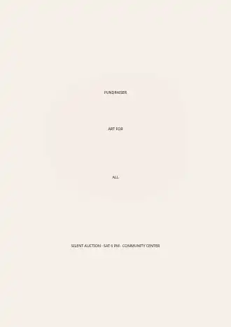 ART FOR ALL — Community posters2 template