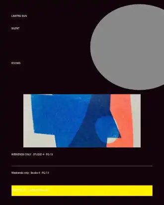 SILENT ROOMS — Film & Arts posters2 template