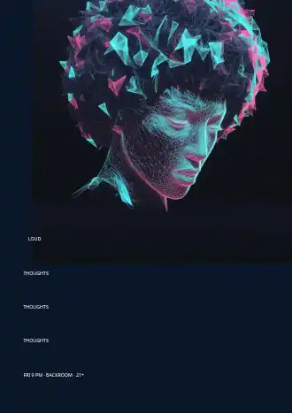 LOUD THOUGHTS — Music & Entertainment posters2 template