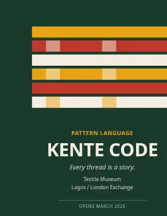KENTE CODE — Illustrated & Handmade template