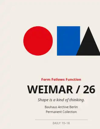 WEIMAR / 26 — Swiss & Modernist template