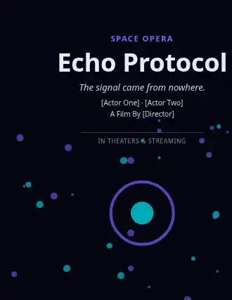 Echo Protocol — Film & Noir template