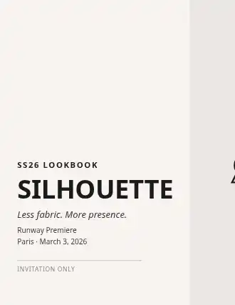 SILHOUETTE — Illustrated & Handmade template