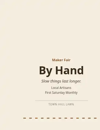 By Hand — Illustrated & Handmade template