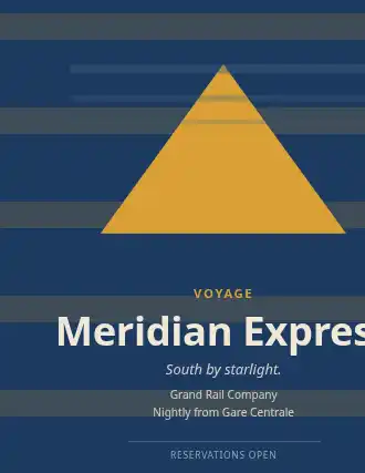 Meridian Express — Art Deco & Travel template