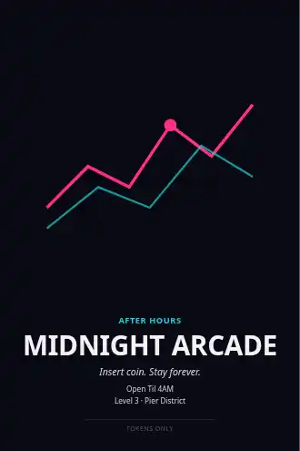 MIDNIGHT ARCADE — Music, Festival & Events poster template