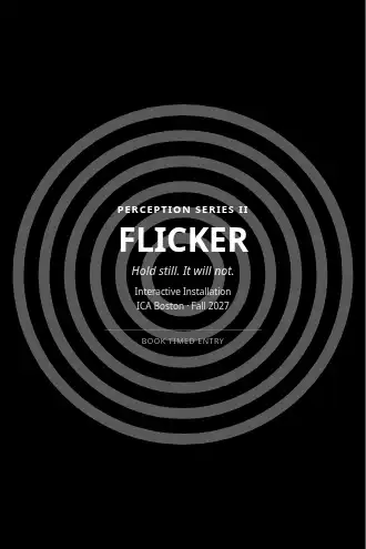 FLICKER — Contemporary & Experimental poster template