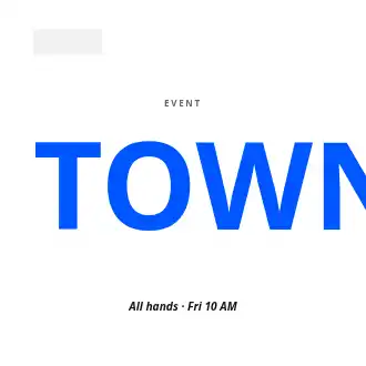 TOWN HALL — Corporate Social template