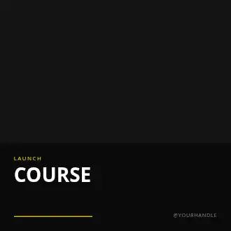 COURSE DROP — Creator Economy social template