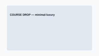 COURSE DROP — Creator Economy social template