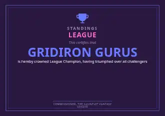 LEAGUE TABLE — Stats & Schedules template