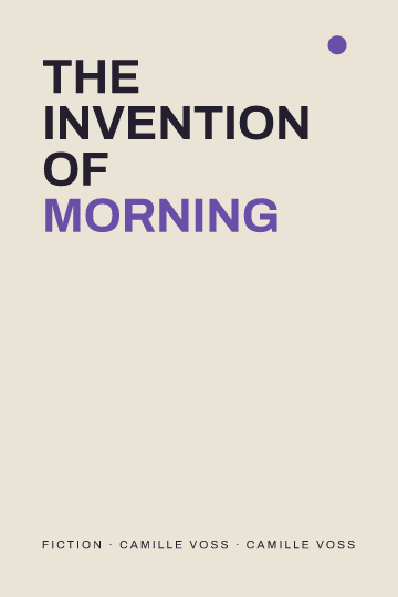 The Invention of Morning — Fantasy & Sci-Fi book cover template