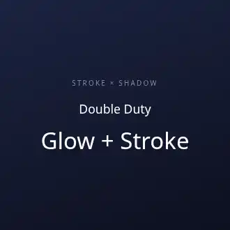 Stroke + multi-shadow combined — Text template