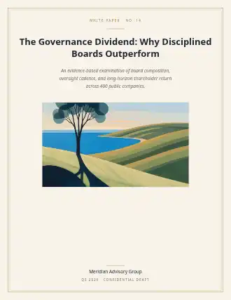 The Governance Dividend: Why Disciplined Boards Outperform — Executive template