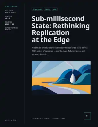 Sub-millisecond State: Rethinking Replication at the Edge — Tech & SaaS whitepaper template